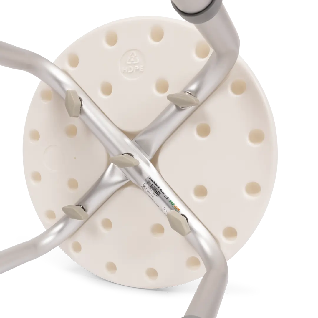 Parvum Shower Stool Aqua (White)